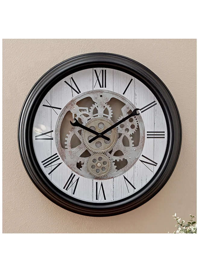 Home Box Saratoga Wall Clock 45.5 x 6.5 x 45.5 cm
