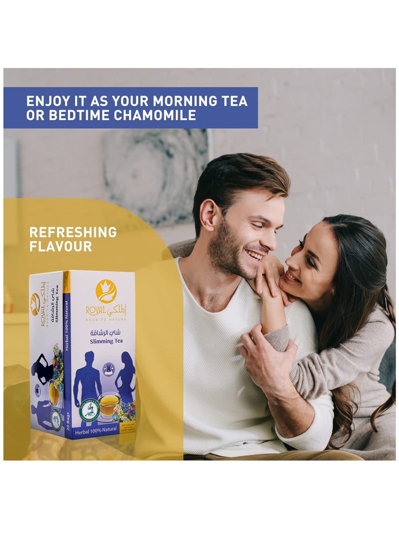 Al Malaky Royal Fitness Slimming Natural Herbal Tea 20 Bags - Image 3