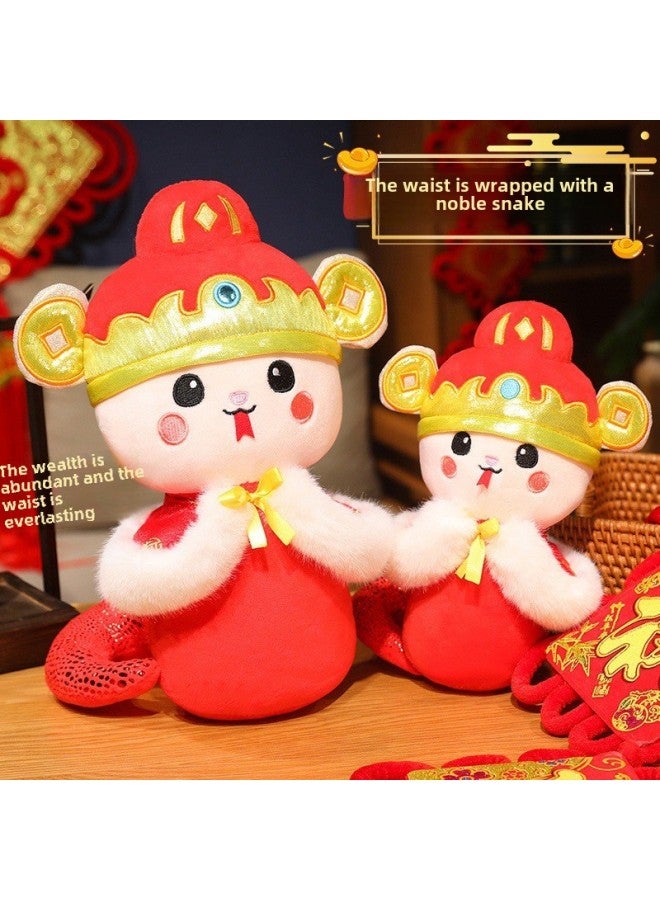 2025 Year Of The Snake Mascot Doll-Specifications:The Waist Is Roughly Wrapped-Color:45CM  - Image 2