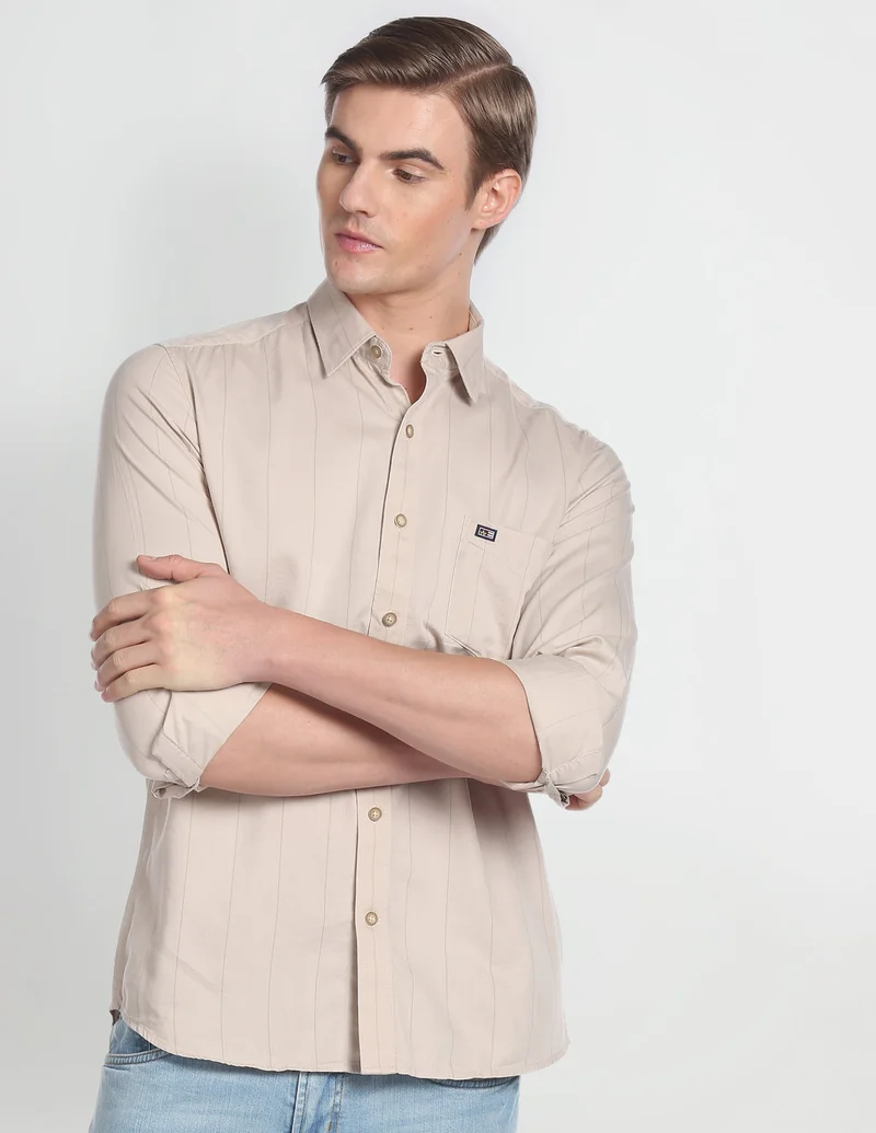 Manhattan Slim Fit Twill Shirt