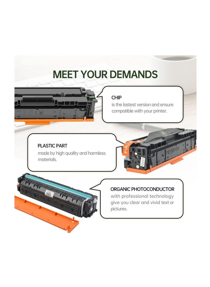 Fast Print 4-Piece 410A Compatible Toner Cartridge Set Black/Cyan/Yellow/Magenta - Image 3