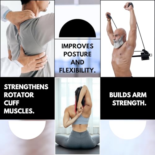 Physiogears Shoulder Pulley Equipment Home Gym Exercise & Physical Therapy T Pulley - Image 5