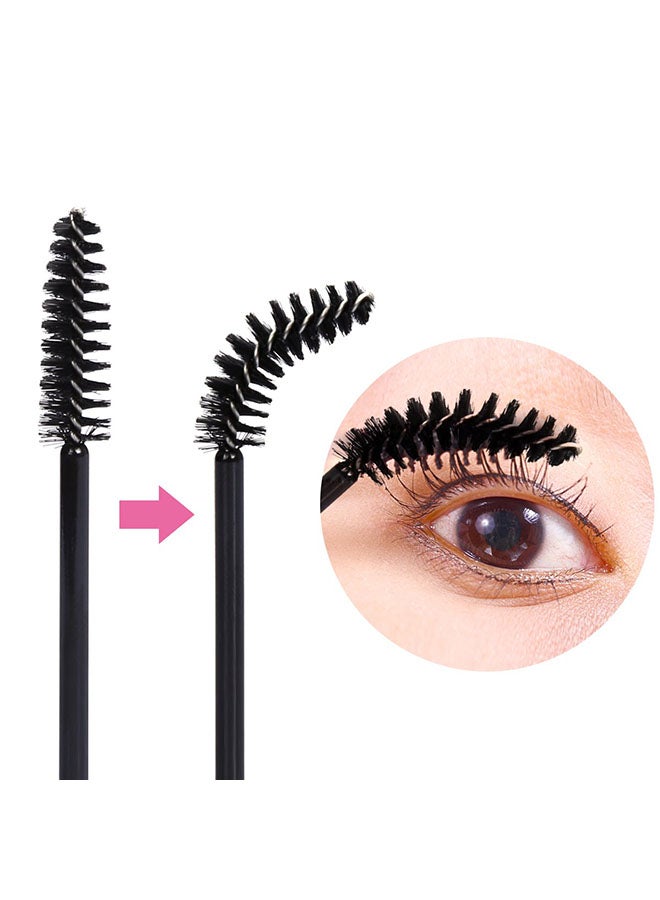 CYTHERIA 100-Piece Disposable Mascara Wands, Eye Lash/Eyebrow Applicator Makeup Brush Kit Multicolour - Image 3