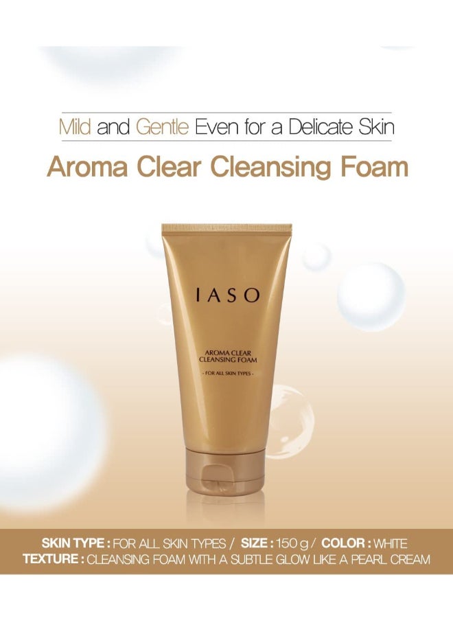 iaso IASO Aroma Clear Cleansing Foam A rich, luxurious cream cleanser with intensive hydration, Mild and Gentle for a delicate skin  - Image 2
