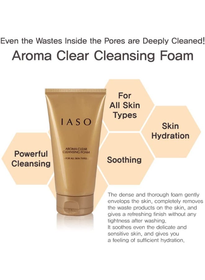 iaso IASO Aroma Clear Cleansing Foam A rich, luxurious cream cleanser with intensive hydration, Mild and Gentle for a delicate skin  - Image 3
