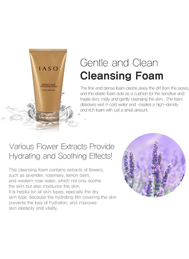 iaso IASO Aroma Clear Cleansing Foam A rich, luxurious cream cleanser with intensive hydration, Mild and Gentle for a delicate skin  - Image 4