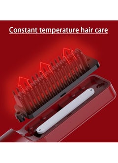 General Cordless Hair straightening Comb and Curling Iron for Home Portable Travel Dual-use Curling and straightening Comb  - Image 2