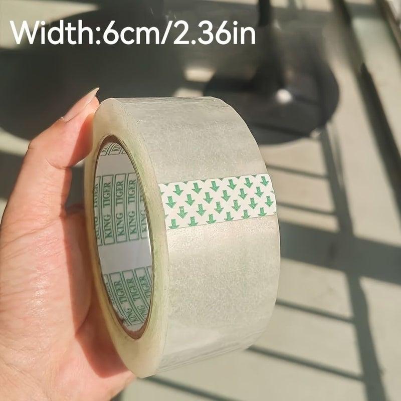 شريط التغليف الشفاف ثلاثي اللفات بعرض 1.97 بوصة وطول 2362 بوصة لقوة الختم - Image 2
