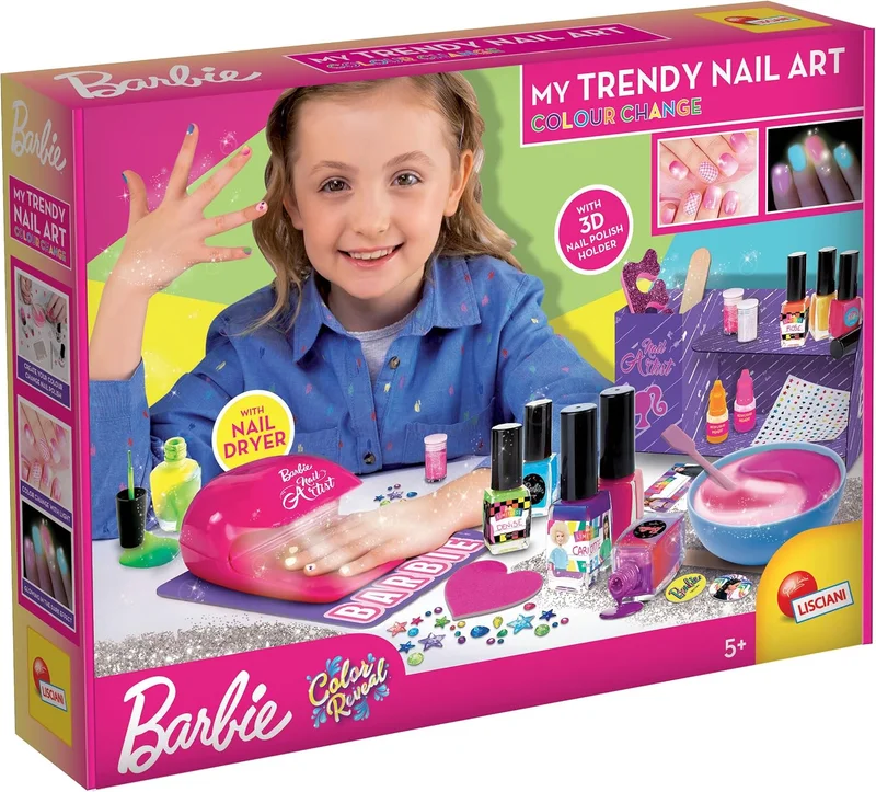 باربي Barbie My Trendy Nail Art Colour Change Kit