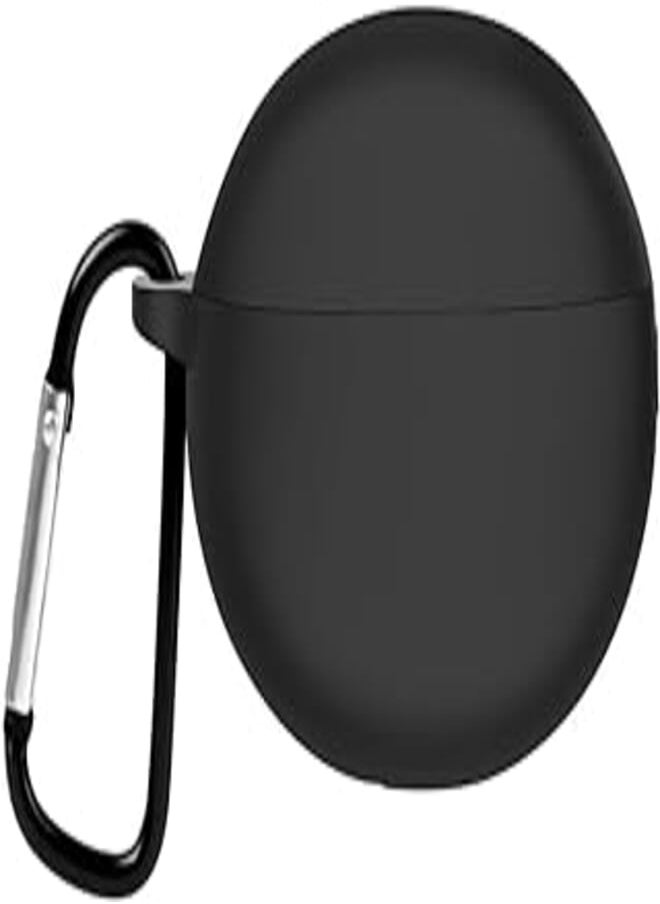 USTIYA USTIYA Case for Huawei Freebuds 5i 2022 and Freebuds 6i 2024 Case Silicone Protective Silicone Cover with Keychain (Black) 