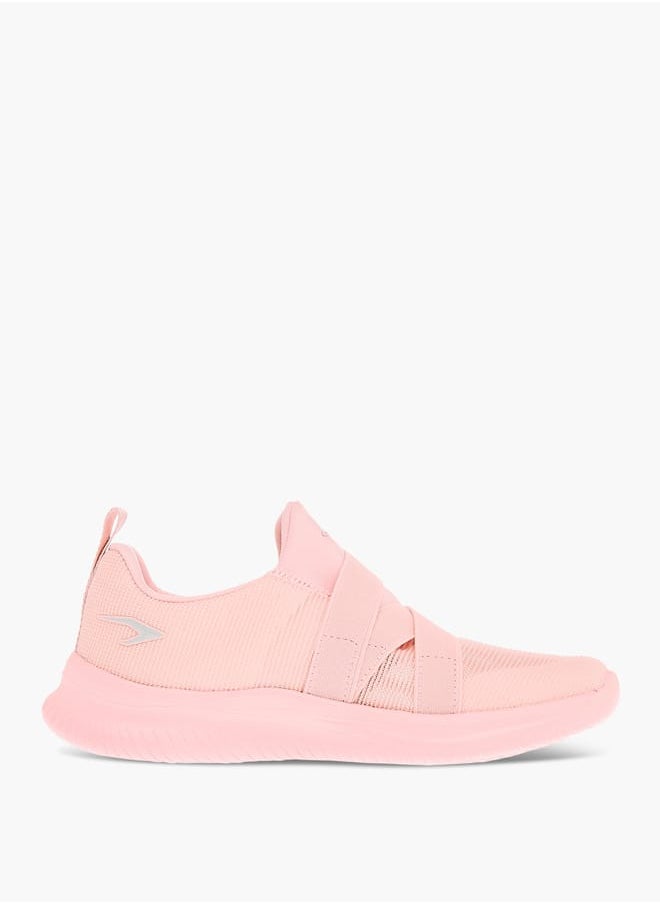 Dash Girls Cross Strap Detail Slip-On Sports Shoes with Pull Tabs  - Image 2