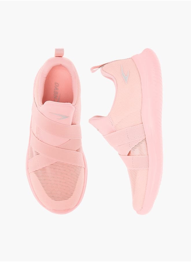 Dash Girls Cross Strap Detail Slip-On Sports Shoes with Pull Tabs  - Image 1
