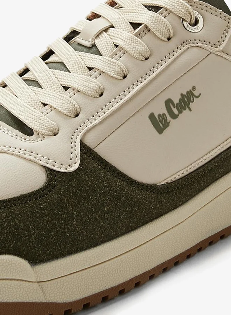 Lee Cooper BEIGE Men Lace-Up Ankle Sneakers for Men | Best Price UAE