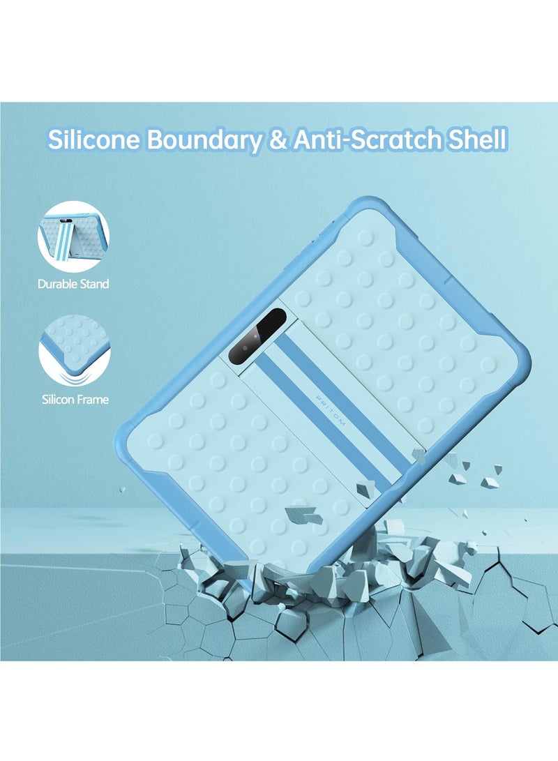 بريتوم تابلت أندرويد 13 للأطفال، تابلت واي فاي للأطفال 10 بوصة، تابلت للأطفال الصغار مع حافظة مقاومة للصدمات، مراقبة الأبوية، 6000 مللي أمبير، ذاكرة وصول عشوائي 2 جيجابايت، ذاكرة تخزين داخلية 64 جيجابايت، كاميرا مزدوجة (أزرق) - Image 5