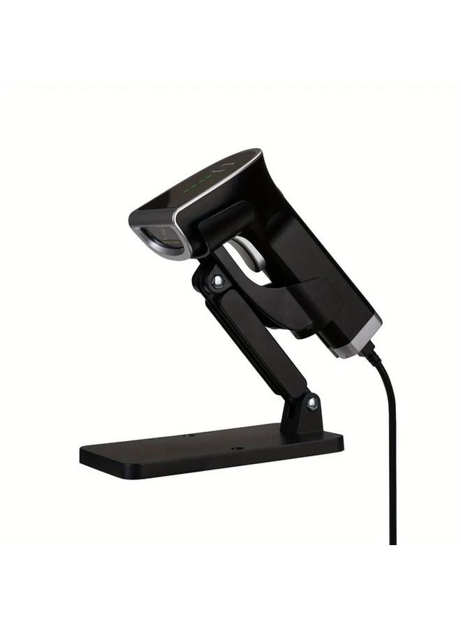 Black Barcode Scanner Holder Adjustable Angle Sturdy Base Hands Free Stand - Image 3