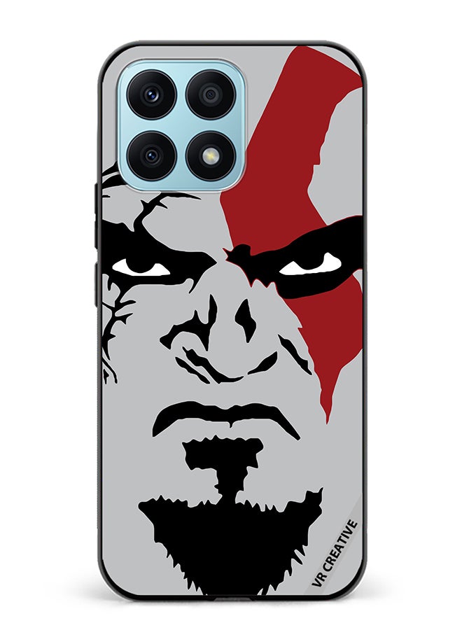 VR CREATIVE Protective Case Cover For Honor X8a Face God Of War Design Multicolour - Image 1
