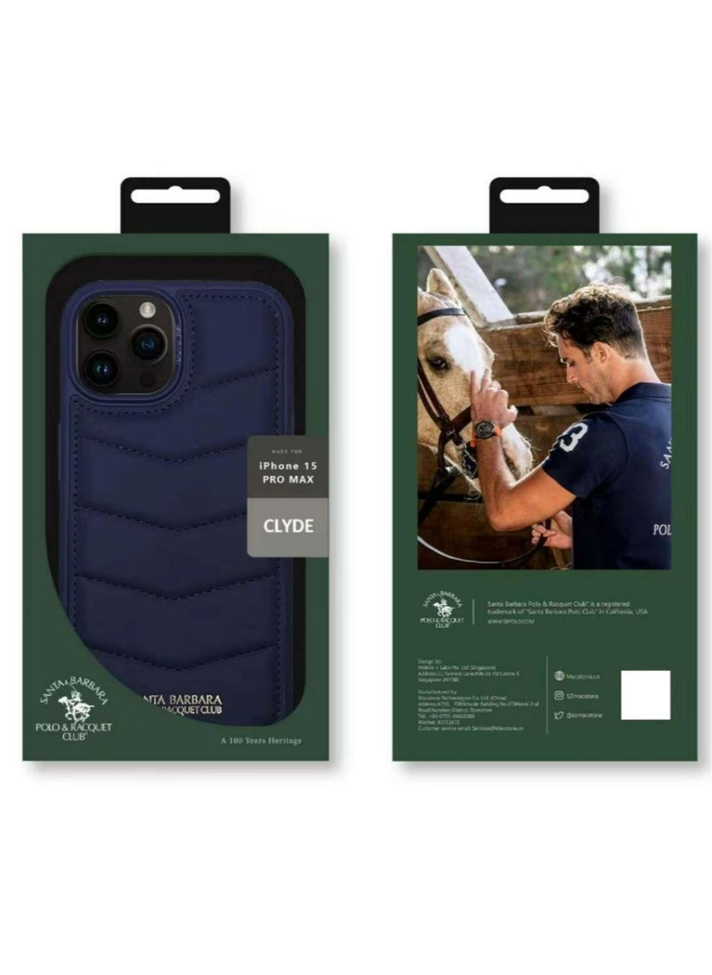 Clyde Series Protective Soft Stand Phone Case Cover Fabric Stitching vertical Flip Phone Case With Credit Card Holder Slot Compatible with iPhone 15 Pro Max - Brown
