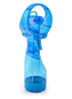 Deluxe Handheld Water Misting Fan - Battery Powered, Light Blue | Personal Cooling with Powerful One-Speed Motor, Portable & Lightweight | Perfect for Outdoor Activities, Travel & Kids