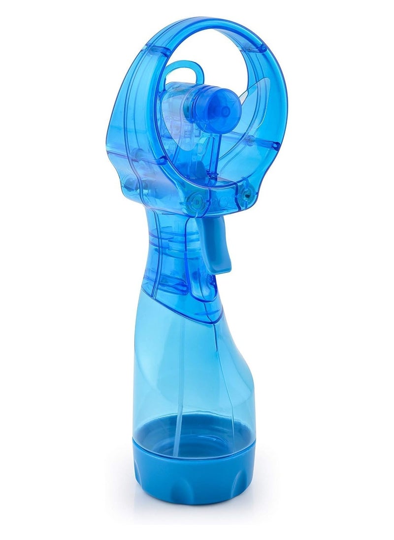 O2COOL - Deluxe Handheld Water Misting Fan - Battery Powered, Light Blue | Personal Cooling with Powerful One-Speed Motor, Portable & Lightweight | Perfect for Outdoor Activities, Travel & Kids - Image 1