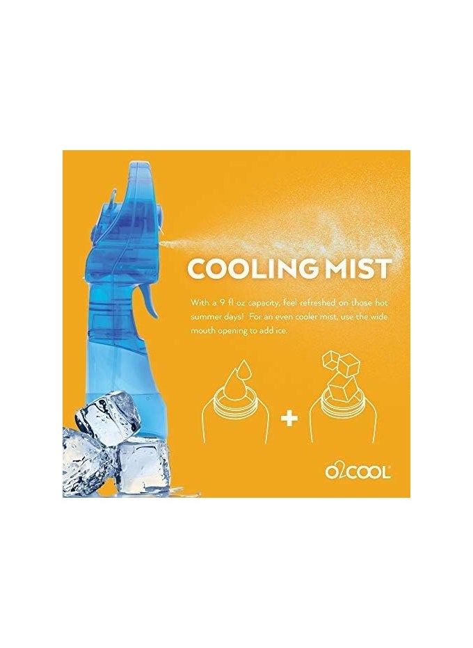 O2COOL - Deluxe Handheld Water Misting Fan - Battery Powered, Light Blue | Personal Cooling with Powerful One-Speed Motor, Portable & Lightweight | Perfect for Outdoor Activities, Travel & Kids - Image 1