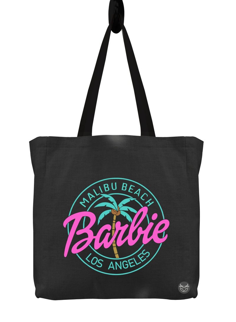 Canvas bag with Barbie design print