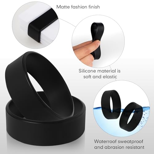Jerify Set of 8 Elastic Money Bands - Silicone Wallet Bands, Cash Card Holder, Money Clip Alternative, with 4 PVC Cards for Men Women - Image 3