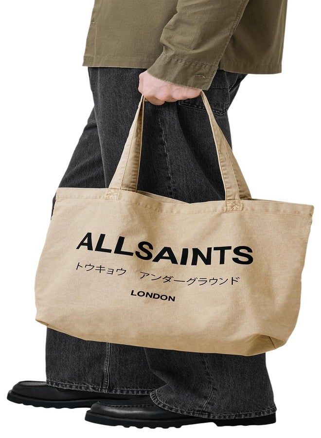 AllSaints Men's Handbags Undrground Acid Tote Toffee Brown - Image 4