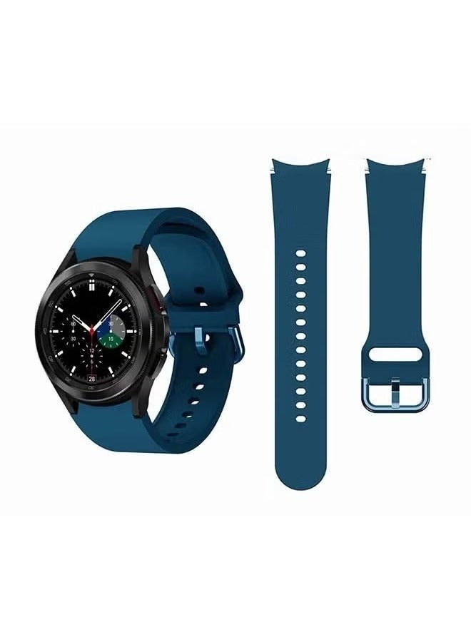 vesus Silicone Replacement Band For Samsung Galaxy Watch4 42/46mm Blue