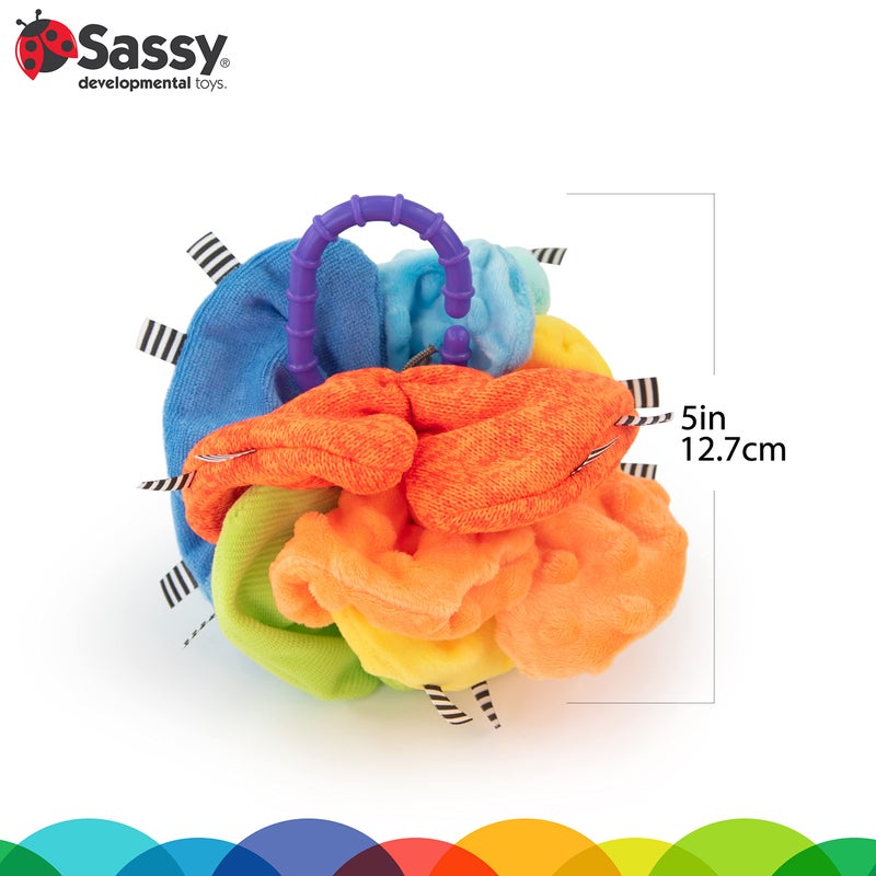 Sassy Crinkle Ball, Sensory Toy, 3+ Months - Image 2