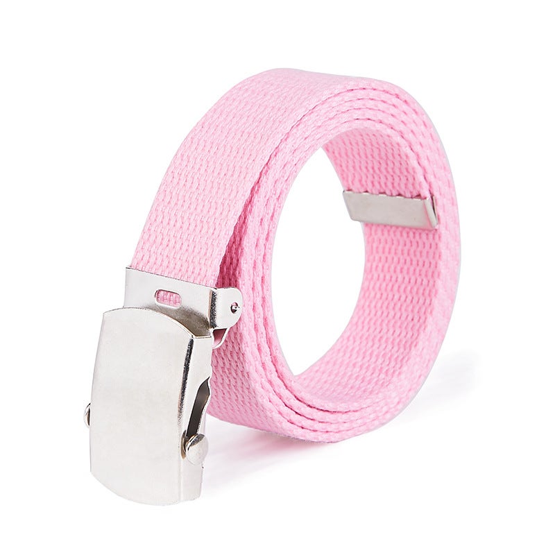 25Mm Children'S Belt Trendy Fashion Kids Universal Trousers Belt Thickened Rolling Buckle Canvas Belt Men'S Children'S Wear Belt - Image 1