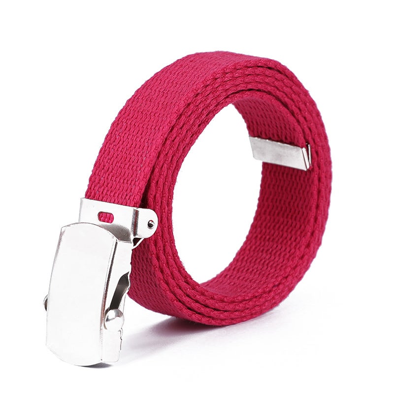 25Mm Children'S Belt Trendy Fashion Kids Universal Trousers Belt Thickened Rolling Buckle Canvas Belt Men'S Children'S Wear Belt - Image 5