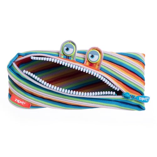 ZIPIT Monster Pencil Case for Kids, Cute Zipper Pouch for Boys Girls and Teens, Stationery Bag for School, Colorful - Image 1