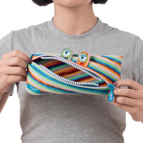 ZIPIT Monster Pencil Case for Kids, Cute Zipper Pouch for Boys Girls and Teens, Stationery Bag for School, Colorful - Image 5