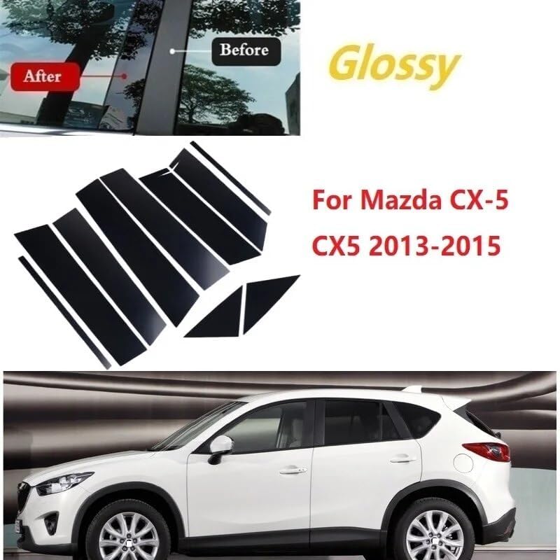 DEMULAX 10PCS Window Trim Cover for Mazda CX-5 - Image 4