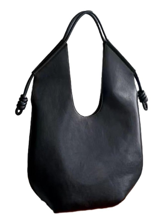 Molodo Large Hobo Bag for Women PU Leather Bag Trendy Shoulder Bag Satchel for Work Travel - Image 1