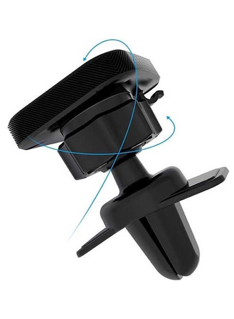 Go-Des 2in1 Magnetic Mount Holder GD-HD635 Car Air Vent and Dash Board 360-Degree Mobile Phone Holder Black - Image 2
