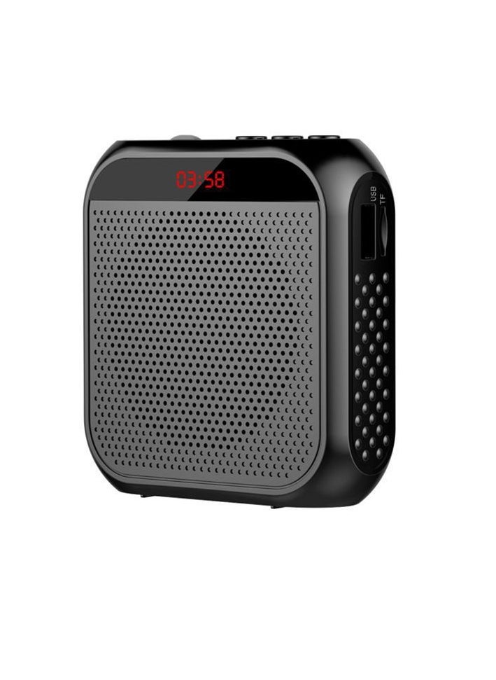 Generic Voice Amplifier, 3.5mm Wired Microphone Headphone Voice Amplifier 2200mAh Rechargeable Multifunctional Noise Canceling Speaker Support U Disk and TF Card  - Image 3