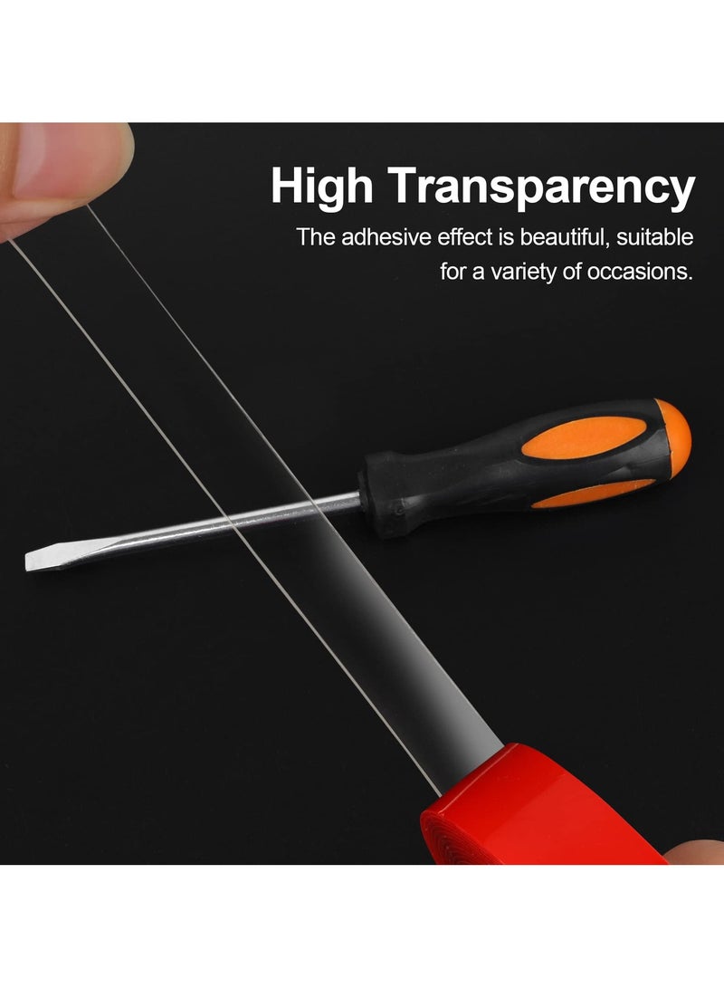 phomemo Double Sided Tape 2 Pack Heavy Duty, (3/4" Width, Total 20 FT) Clear Adhesive Waterproof Removable Double Sided Mounting Tape for Carpet Fix, Home Office Wall Decor, DIY Crafts, Car Glass Decor - Image 3