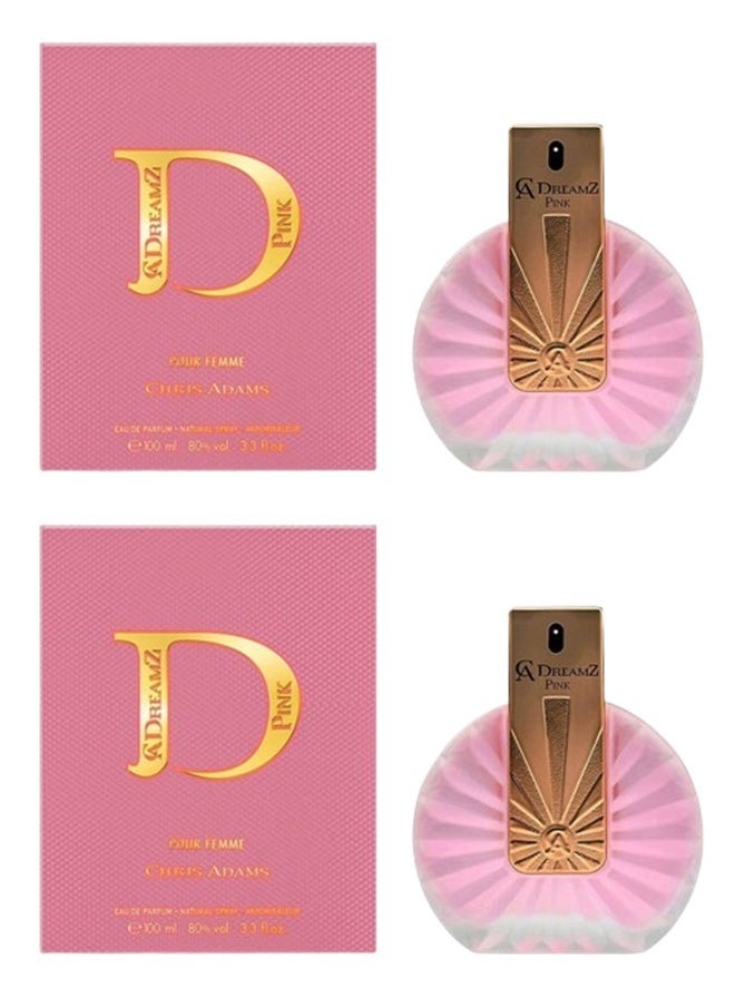 Chris Adams 2 Pcs Chris Adams Dreamz Pink Eau De Parfum 100ML  - Image 1