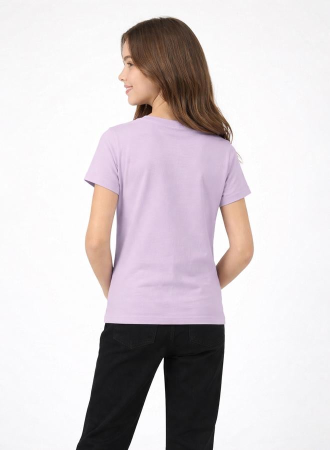 Polo Play Teen Girls Logo Crew Neck T-Shirt - Image 3