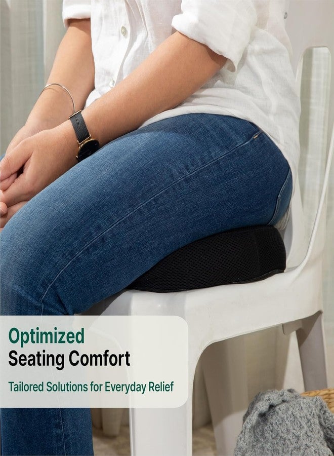 HAAD VAID Coccyx Seat Cushion for Tailbone Pain Relief – Donut Pillow for Hemorrhoids, Piles & Sciatica – Car & Office Chair Cushion – Medium Firm Memory Foam Orthopedic Ring Pillow - Image 4