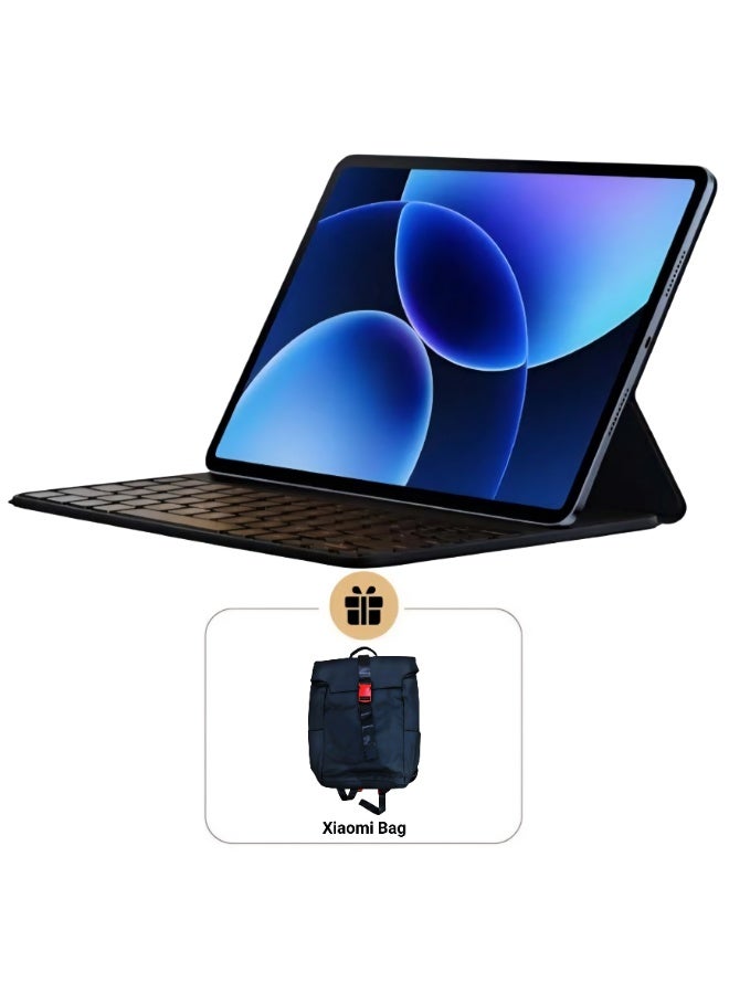 Xiaomi Pad 8 11.2-inch Wi-Fi Tablet (8GB RAM, 256GB Storage) with Arabic Keyboard Included Blue + Xiaomi Bag - Image 1