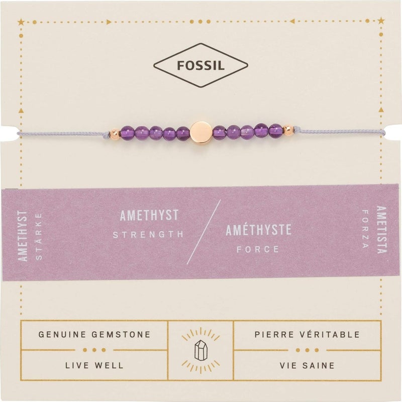 فوسيل سوار فوسيل النسائي بدون حبل معدني JF03117791، مقاس واحد