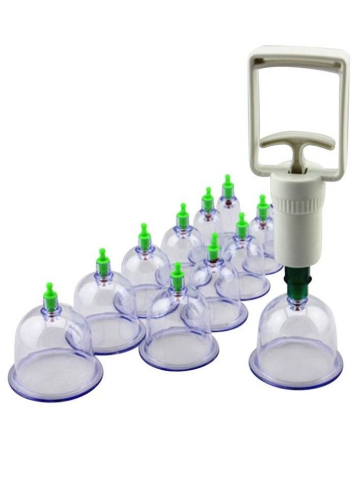 ABC Islamic cupping cups 12 pieces with suction device a comprehensive therapeutic experience for your health and well being - Image 1