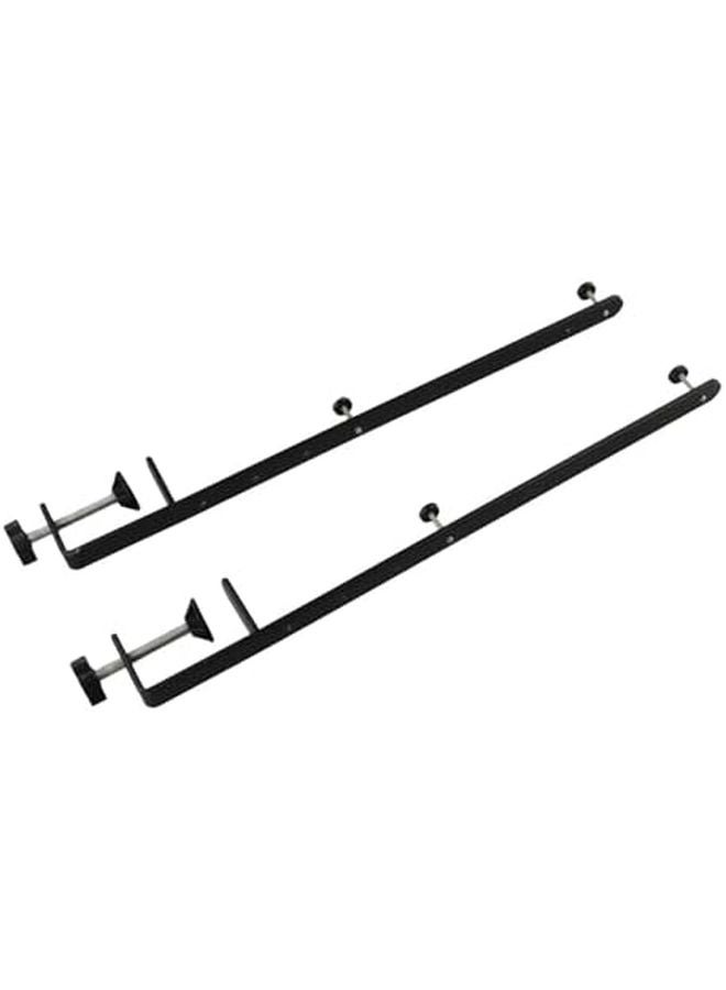 2 قطعة من قوس التثبيت المعدني للمكتب المشبك ثقيل التحمل قابل للتعديل لتنظيم لوحة الأرفف بسماكة طاولة 1.5 سم - Image 5