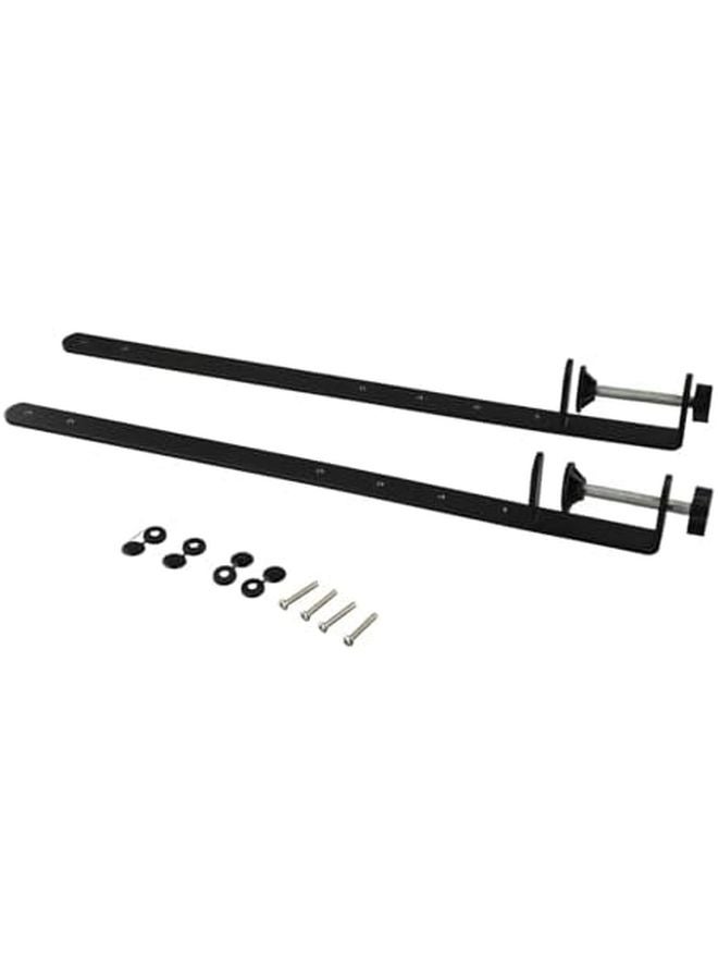 2 قطعة من قوس التثبيت المعدني للمكتب المشبك ثقيل التحمل قابل للتعديل لتنظيم لوحة الأرفف بسماكة طاولة 1.5 سم - Image 1