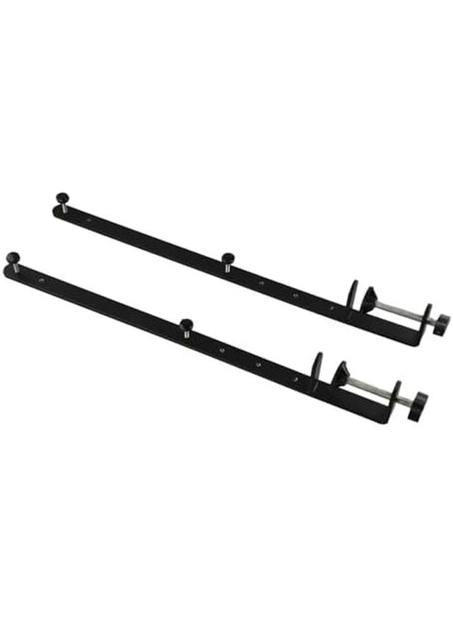 2 قطعة من قوس التثبيت المعدني للمكتب المشبك ثقيل التحمل قابل للتعديل لتنظيم لوحة الأرفف بسماكة طاولة 1.5 سم - Image 3