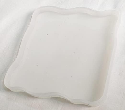 Snoogg SNOOGG ™1 Pack 10CM Wave Shape and Design Coaster Silicone Molds for Epoxy Resin Casting for Event, Resin Art Casting, Epoxy, Wedding,Valentine,Anniversary Gift  - Image 2