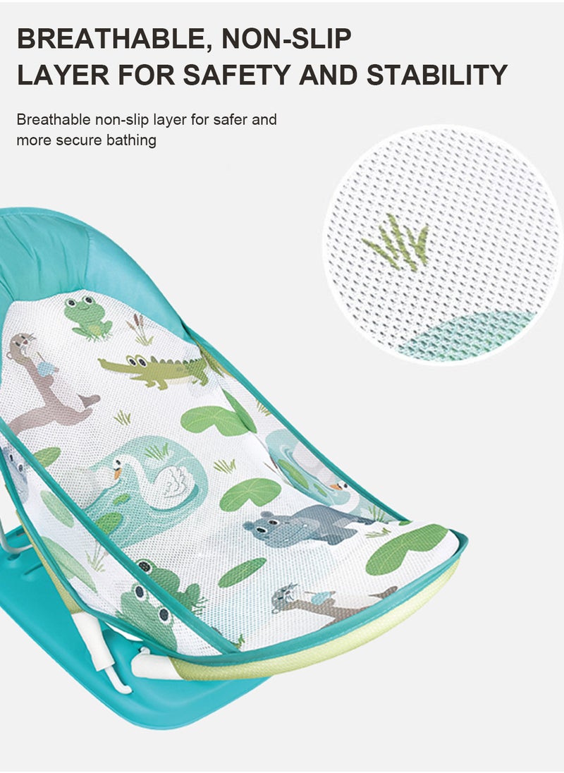 MaBaby - Baby Bath Chair with Pillow/Blue and Green/No Function Age Standard 0+, Load Capacity 9kg - Image 1