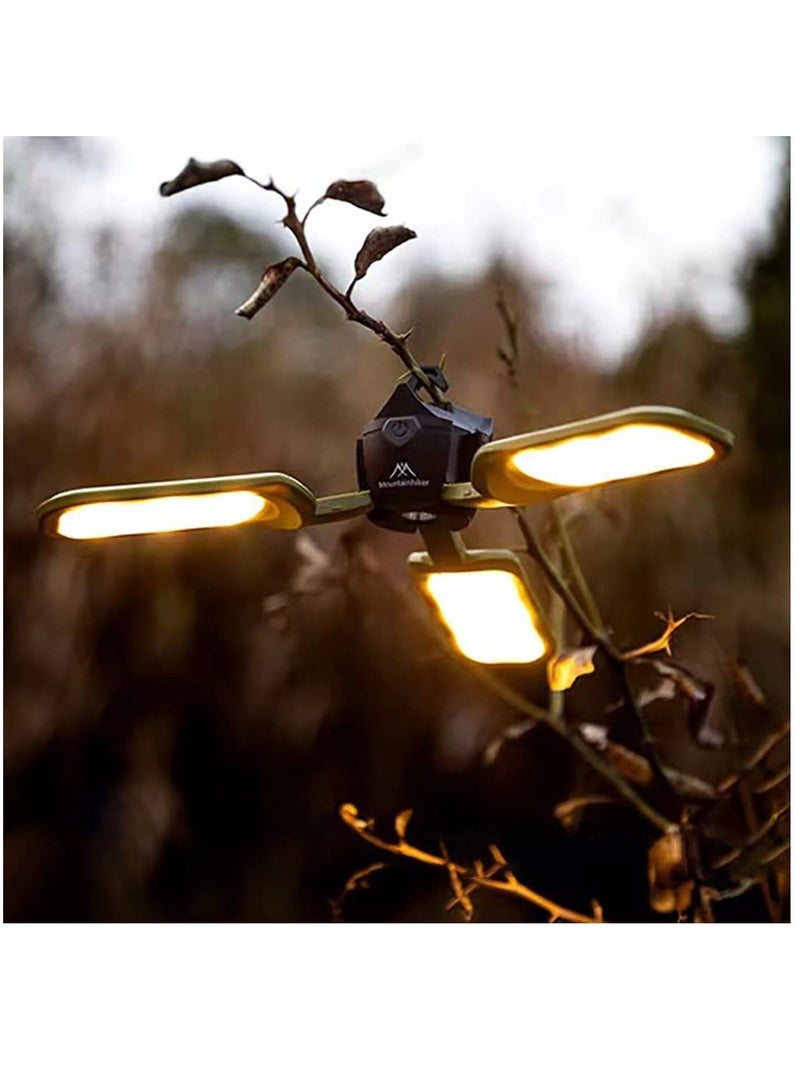 LED Camping Lantern for Power Outages, Rechargeable Flashlights with 2 Work Modes Survival Lanterns, Portable Camping Accessories Night Lights, IPX6 Waterproof Tent Lights Emergency Hurricane - Image 1